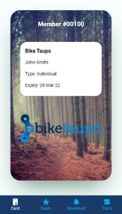 Hivepass Taupo mountain biking membership app screenshot
