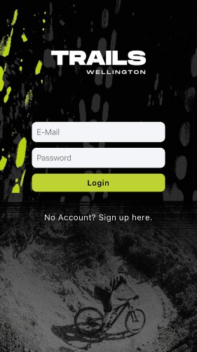 Hivepass trail association membership app login screen